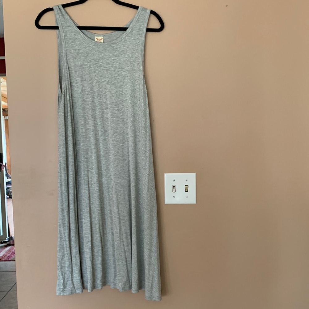 Faded Glory gray sleeveless dress, size XL(16-18).